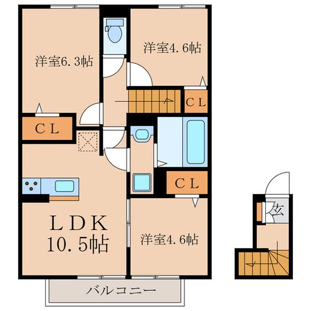 Ｅｒｄｅの物件間取画像